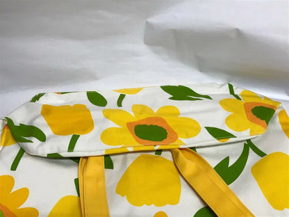 CH888 Authentic Jim Thompson Rare Limited Edition Daisy Flower Big Canvas Bag (G014)