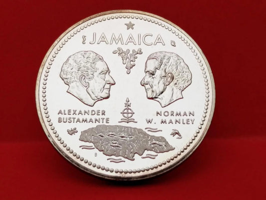 CH888 1972 Jamaica 10 Dollars 10th Anniversary of Independence Silver Coin (OC494)