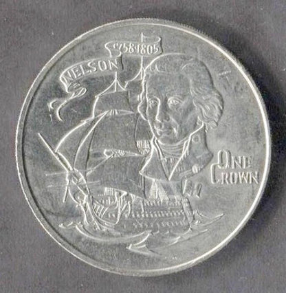 CH888 Gibraltar One Crown 1980 Nickel Coin (OC252)