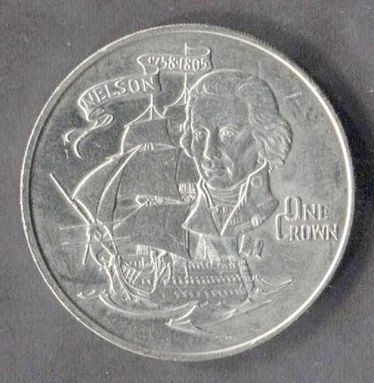 CH888 Gibraltar One Crown 1980 Nickel Coin (OC252)