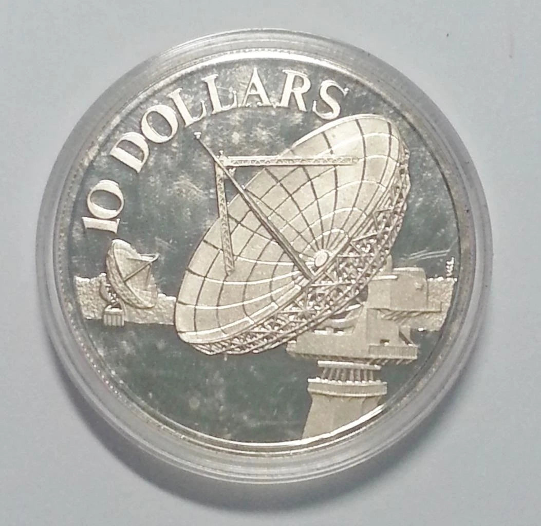 CH888 Singapore Satellite 1978 $10 Silver Proof Coin with Box & Cert (C518)