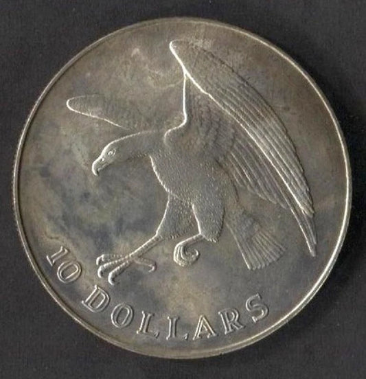 CH888 Singapore 1974 Eagle $10 Silver Coin (OC253)