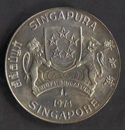 CH888 Singapore 1974 Eagle $10 Silver Coin (OC253)