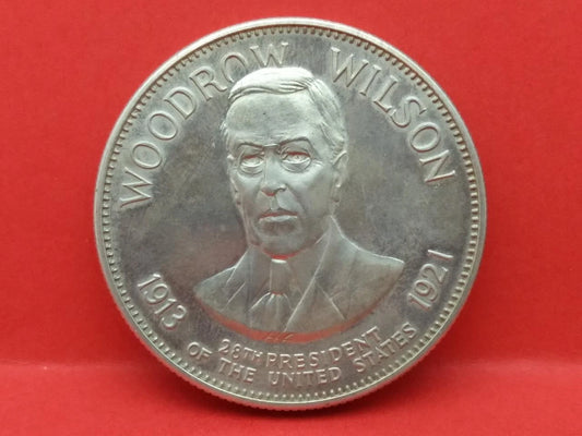 CH888 Woodrow Wilson 28th President Of The United States 1913 1921 Silver Coin (OC484)
