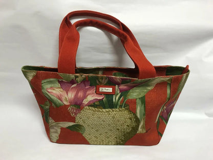 CH888 Authentic Thailand Jim Thompson Rare Limited Edition Unique Flower Vase Canvas Bag 1 Pc Only (G002)