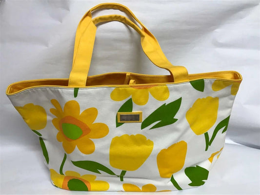 CH888 Authentic Jim Thompson Rare Limited Edition Daisy Flower Big Canvas Bag (G014)