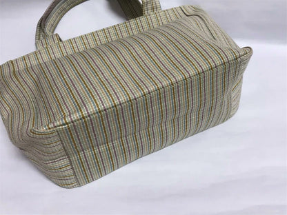 CH888 Authentic Thailand Jim Thompson Rare Limited Edition Stripes Canvas Bag 1 Pc Only (G004)