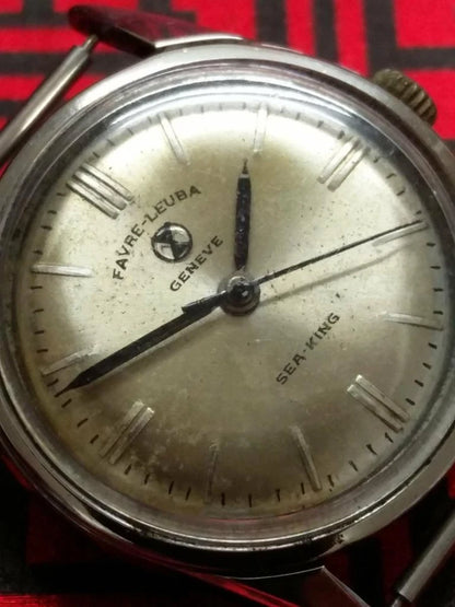 CH888 Vintage Midsize Favre Leuba Sea King Manual Winding Watch Head (TP358)