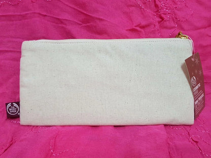 CH888 Unused The Body Shop Peacock Tassel Cosmetic Pencil Pen Case Pouch W/Tag (G022)