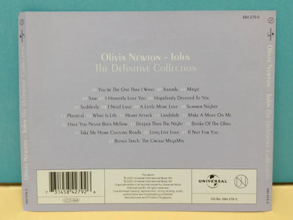CH888 Olivia Newton John The Definitive Collection 2002 Rare Singapore English CD ZN238