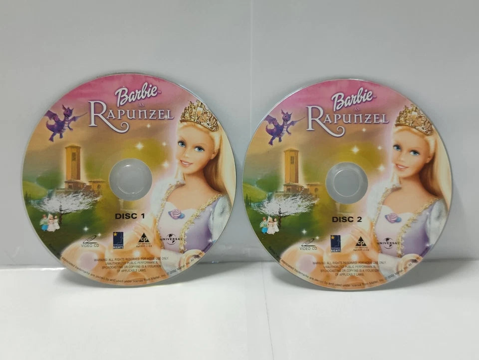 CH888 BARBIE GIRL RAPUNZEL 2002 SINGAPORE Movies English 2x VCD - VIDEO CD (FCS10635)