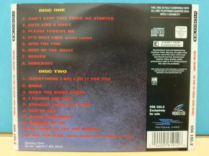CH888 Bryan Adams So Far So Good Gold Singapore Censor Stickers Video CD English VCD x2 ZN317