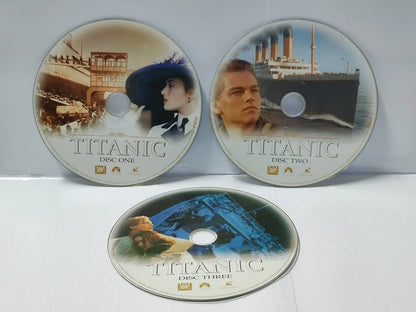 CH888 Movie TITANIC LEONARDO DICAPRIO KATE WINSLET 1997 SINGAPORE English Video CD 3x VCD (FCS10630)