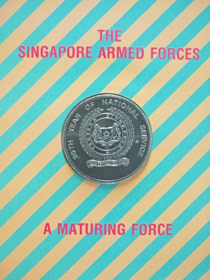 CH888 Singapore 20 Years Of National Service 1987 Copper Nickel Coin W/ Case (OC448)