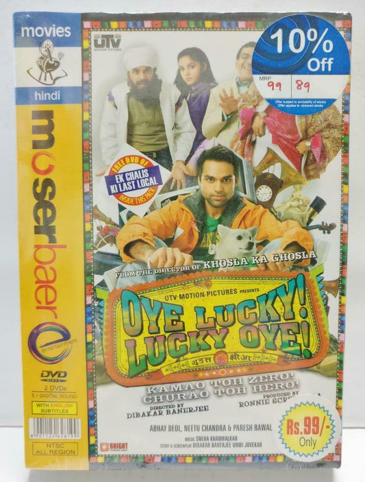 New India Bollywood Movie Oye Lucky! Lucky Oye! Abhay Deol 2x DVD Eng Sub CD991