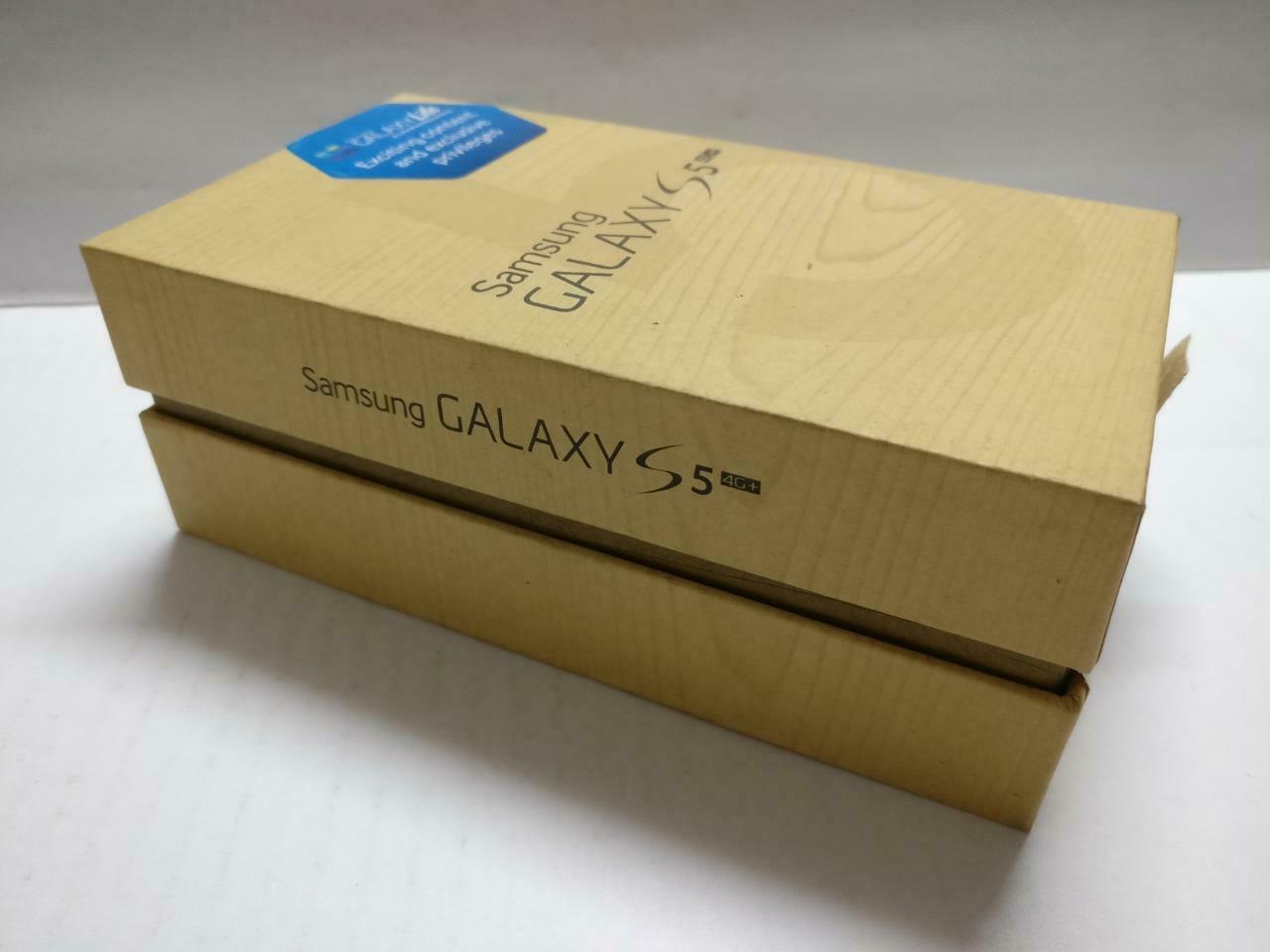 Samsung Galaxy S5 4G+ 16GB With Earpiece Brown Empty Box Only No Phone (BX071)