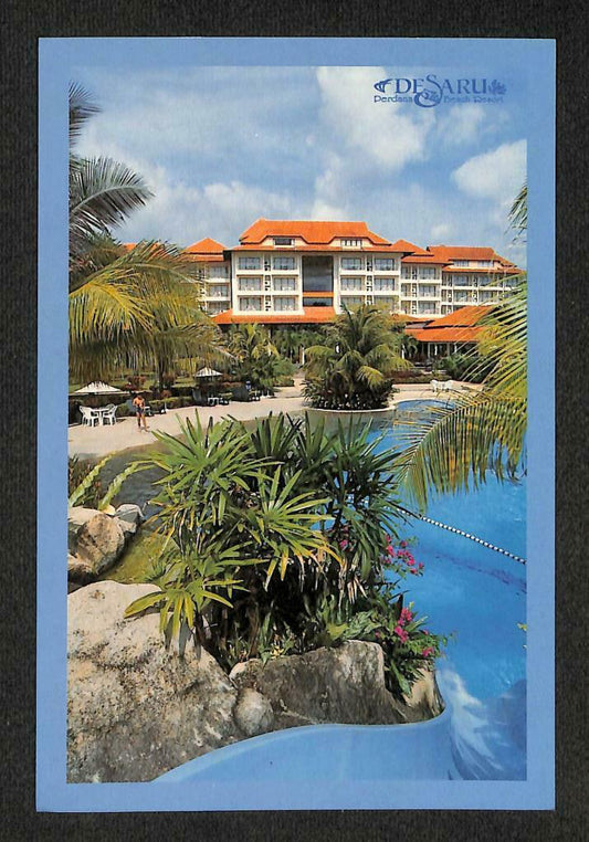 LUCKYPIGEON Malaysia Desaru Beach Resort Scenery Hotel Postcard (C1535)