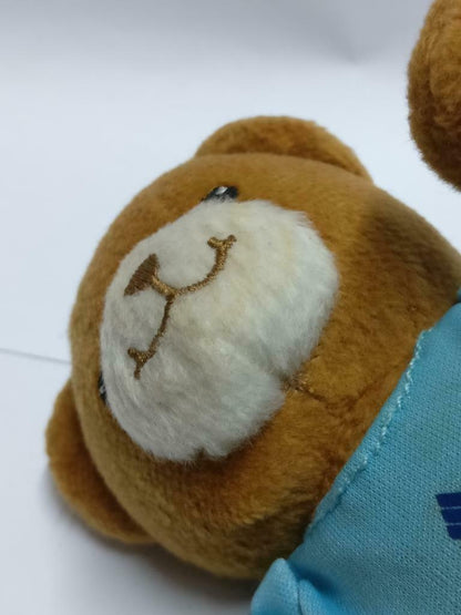 Singapore Airlines SIA Blue Shirt Brown Teddy Bear 5" Plush Toy F/S (PTY050)