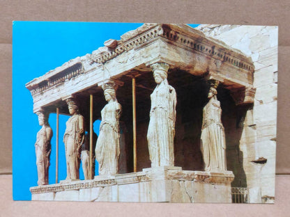 LUCKYPIGEON Greece Athens Portico Of The Caryatids Postcard (C1882)