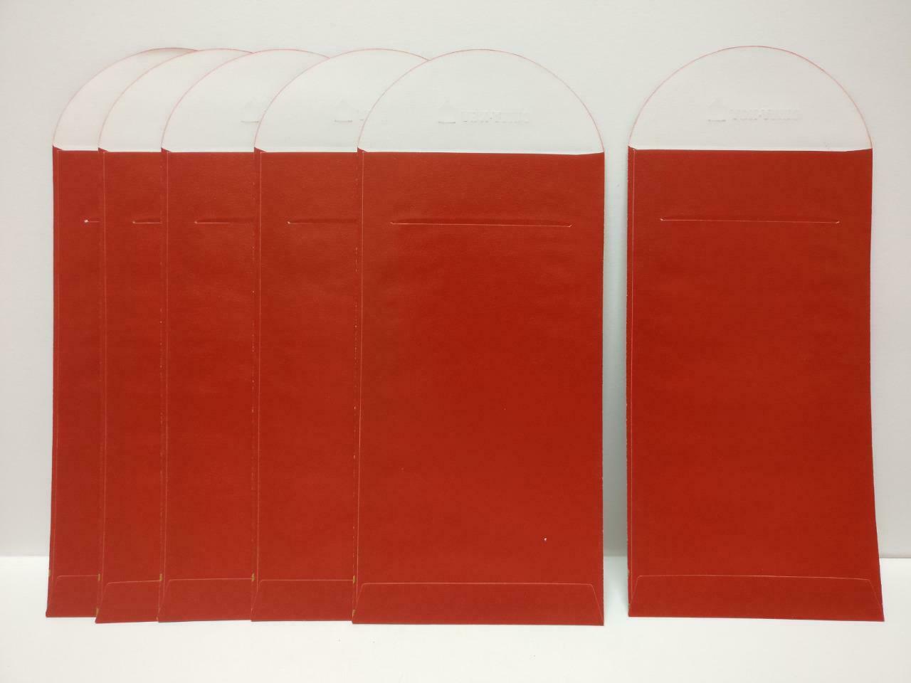 ABN Amro Bank Flowers Chinese Red Packet Money Paper Envelope x Lot of 6 (P1046)
