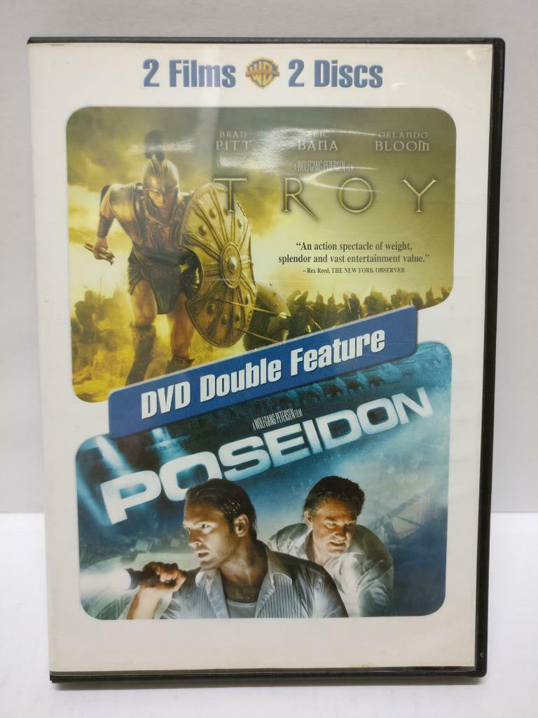 Troy & Poseidon Movie Brad Pitt Rare Singapore 2x DVD Eng Sub R3 (DVD064)