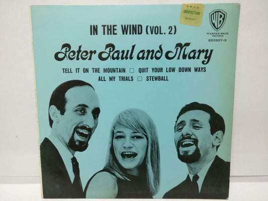 Peter Paul & Mary In The Wind 1963 Australia WB Orange Label 7" EP  EP090