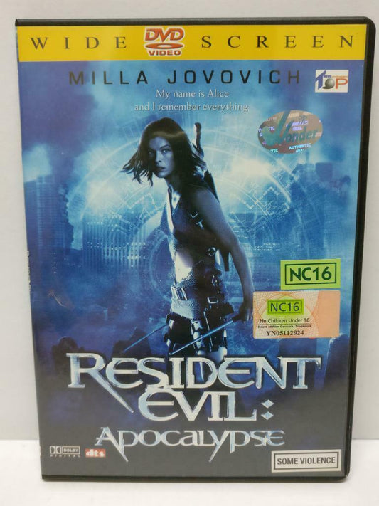 DVD Movie Resident Evil Apocalypse Milla Jovovich 2007 Indonesian Sub R1 DVD006