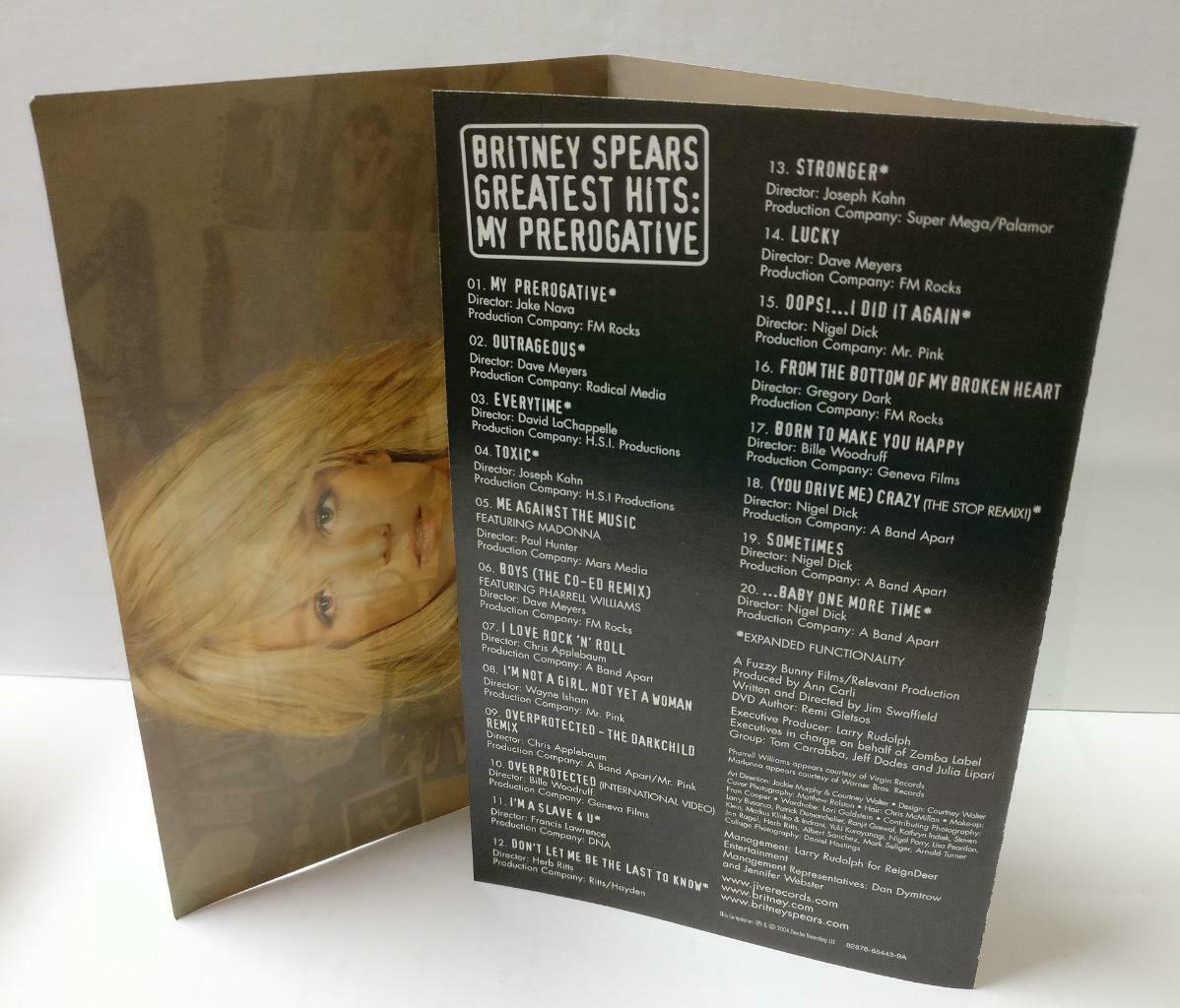 Britney Spears Greatest Hits My Prerogative 2004 Rare Small Poster DVD (CD848)