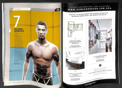 Singapore Men's Health Magazine Beefcake Macho Cristiano Ronaldo Longines M038