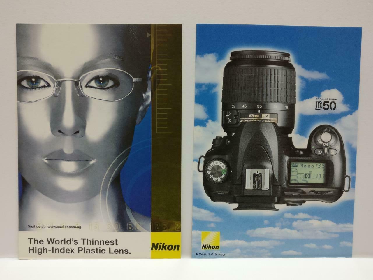 LUCKYPIGEON888 Japan Nikon D50 SLR Camera Singapore Postcard Lot Of 2 (E0475)