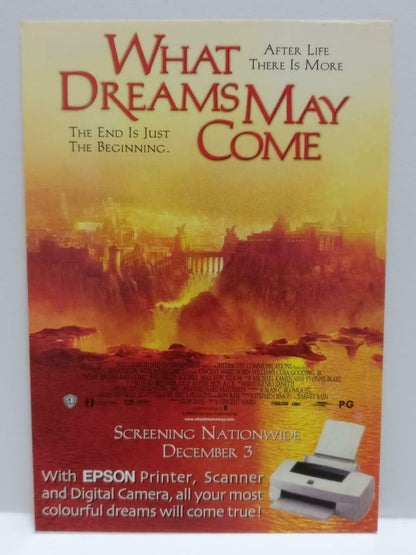 LUCKYPIGEON888 Movie What Dreams May Come Epson Singapore Ad Postcard (E0238)