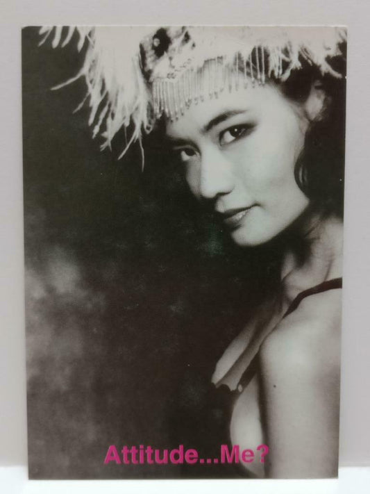 LUCKYPIGEON888 Lingerie Sexy Lady Bra Feather Hat Singapore Ad Postcard (E0143)