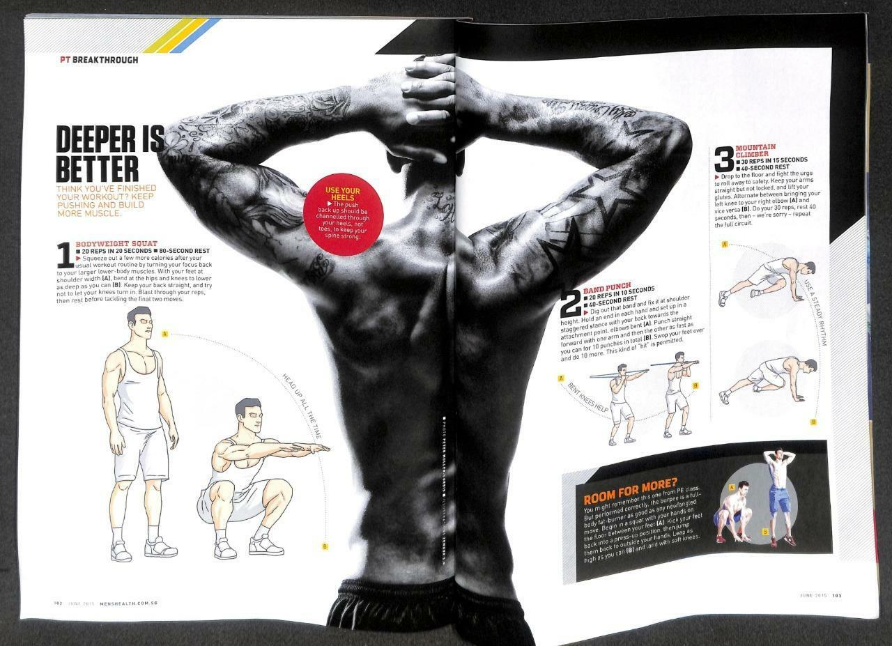 Singapore Men's Health Magazine Beefcake Macho Man MMA Rafael Dos Anjos M054