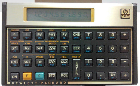 Vintage Hewlett-Packard HP 12C financial Calculator (CA008)