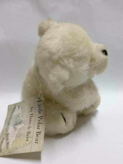 Rare Hans de Beer Little Polar Bear 1995 Mini Tag 4" Plush Soft Toy F/S (PTY133)