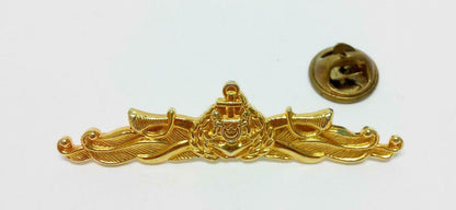 Rare Vintage Singapore Navy Gold Plated Pin Badge F/S (B345)