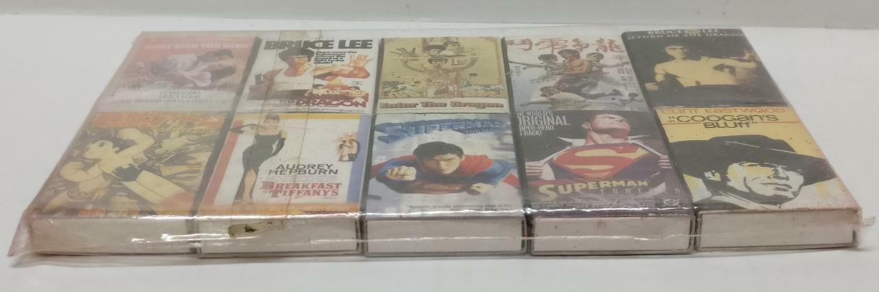 Sealed Bruce Lee Superman Clint Eastwood Asia Designs Reprint 10 Match box C2254