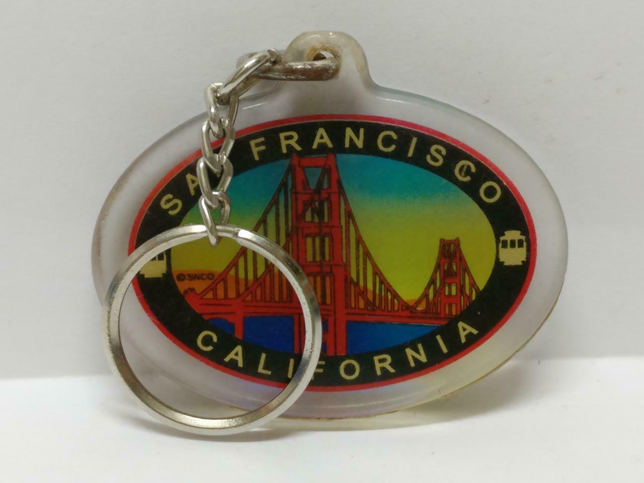 LP888 Vintage San Francisco California Golden Gate Bridge Keychain Keyring F/S (B814)