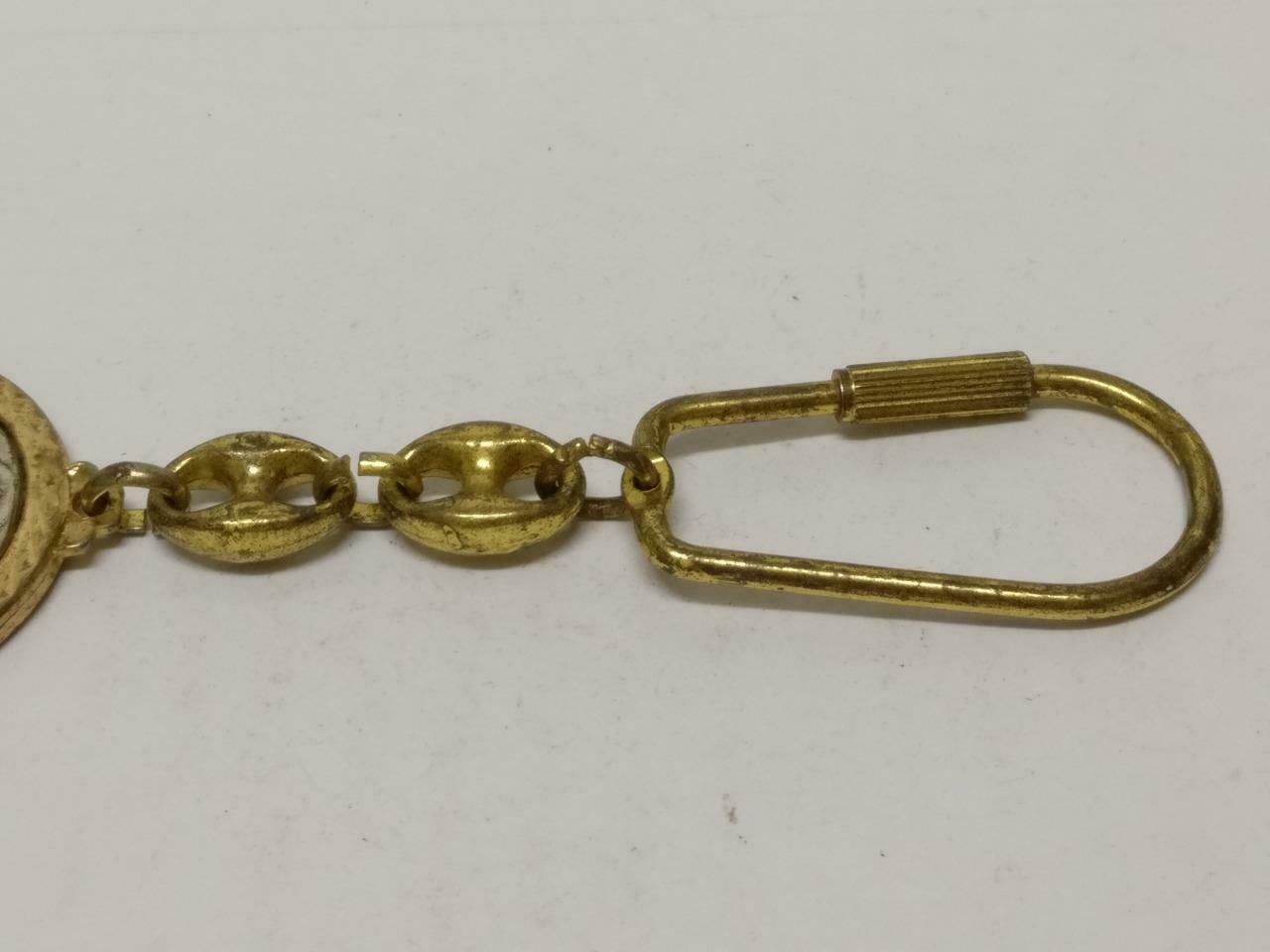 LP888 Jesus S. Franciscus Assisiensis Confessor Gold Tone Keyring Keychain F/S B790