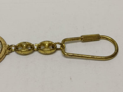 LP888 Jesus S. Franciscus Assisiensis Confessor Gold Tone Keyring Keychain F/S B790
