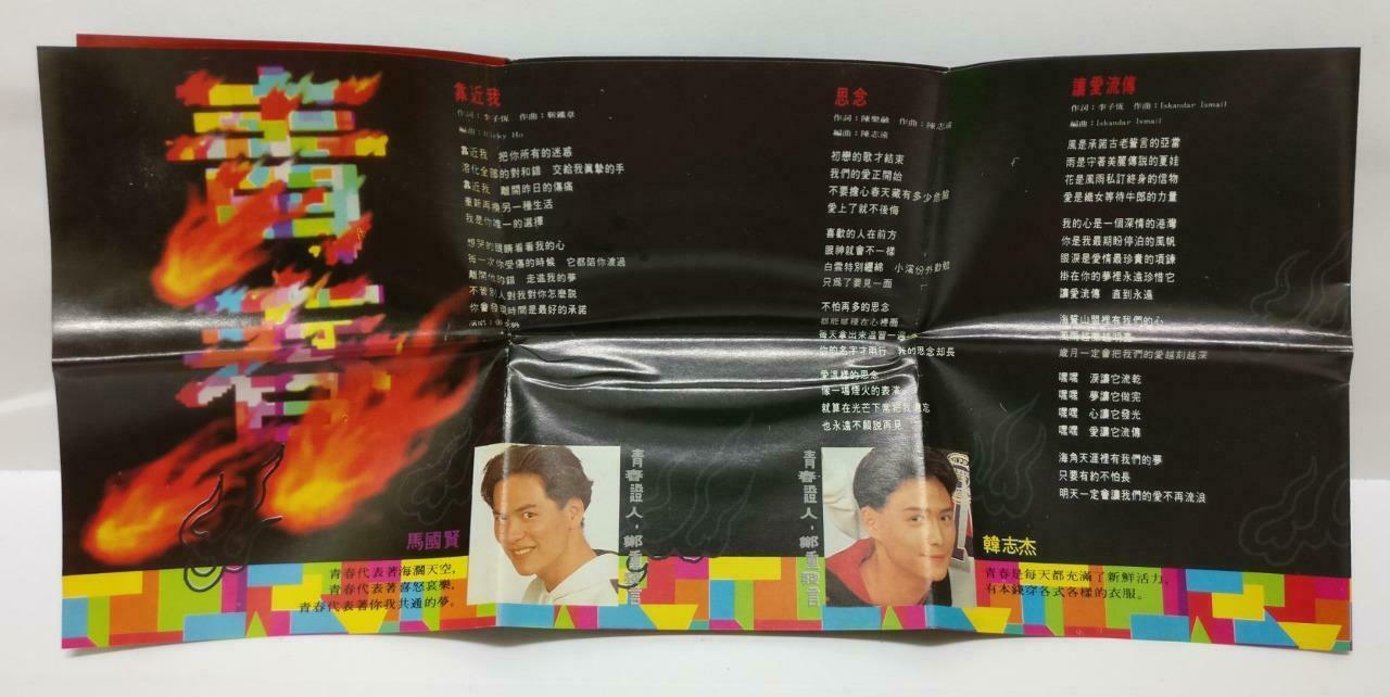 Taiwan Hong Hai Er 红孩儿 青春 卡帶 磁帶 1991 Mega Rare Singapore Chinese Cassette CT419