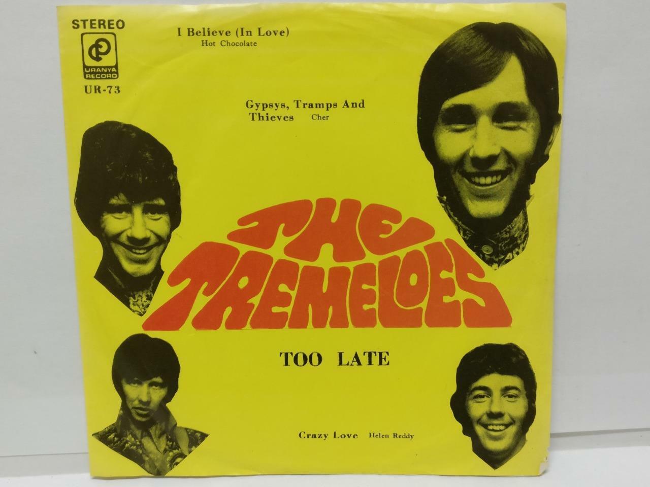 Cher The Tremeloes Helen Reddy Hot Chocolate Rare Cover Label Singapore 7" EP075