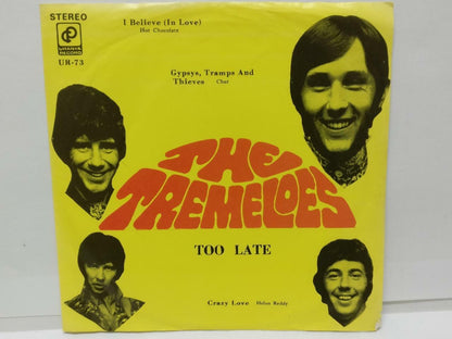 Cher The Tremeloes Helen Reddy Hot Chocolate Rare Cover Label Singapore 7" EP075