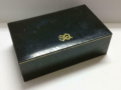 Vintage Japan Seiko Quartz Watch Rectangle Black Empty Box Gift Box (BX028)