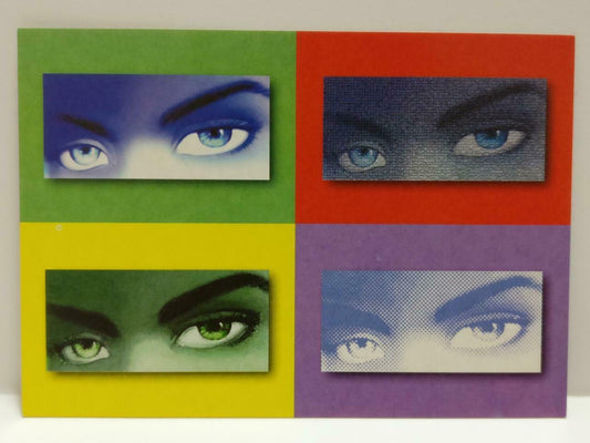 LUCKYPIGEON888 Creative Nomad Sexy Woman Eyes 1999 Singapore Ad Postcard (E0305)