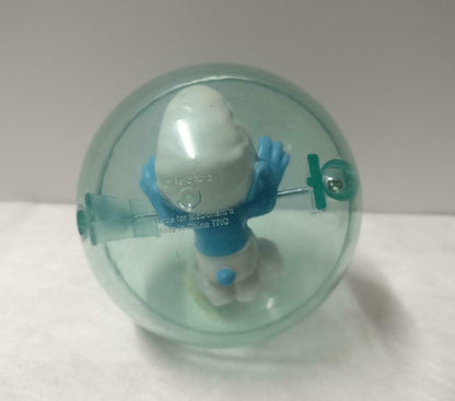 McDonalds Smurfs Bucket Spin Ball Cute Figure Toys x8 Lot F/S (FTY008) *G