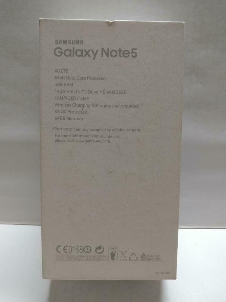 Samsung Galaxy Note 5 64GB With Manual Empty Box Only  No Phone (BX075)