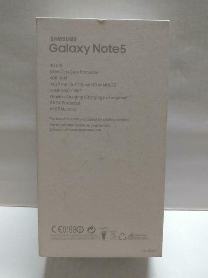 Samsung Galaxy Note 5 64GB With Manual Empty Box Only  No Phone (BX075)