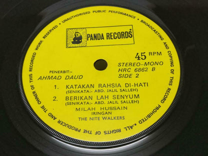 Rare Malaysia Teen Girl Milah Hussain & The Nite Walkers Band Malay EP 7" EP380