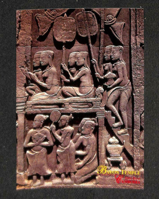 LUCKYPIGEON Cambodia Bayon Temple Siem Reap Detail Structure Postcard (C1800)